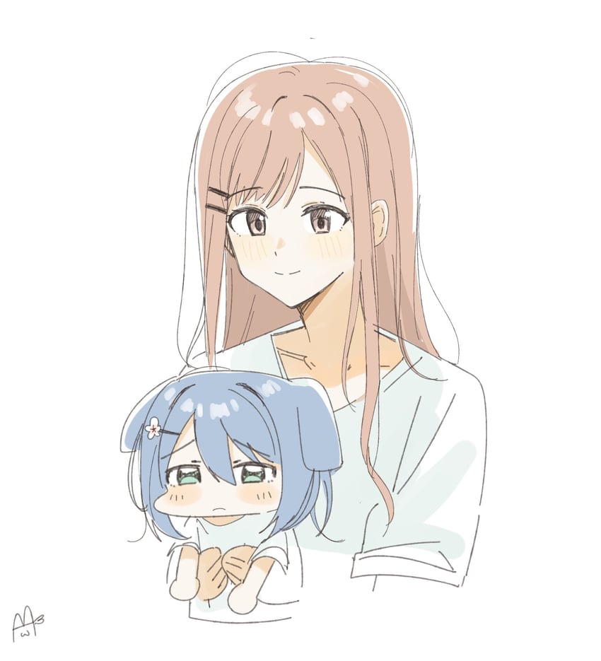 miyagi shiori and sendai hazuki (shuuniichido classmate wo kau hanashi) drawn by haidao_mao
