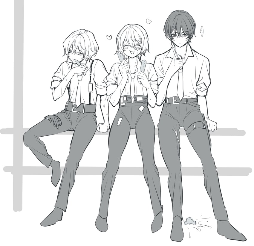 don quixote, sinclair, and yi sang (project moon and 1 more) drawn by maki_maki_(makimakipoipoi)