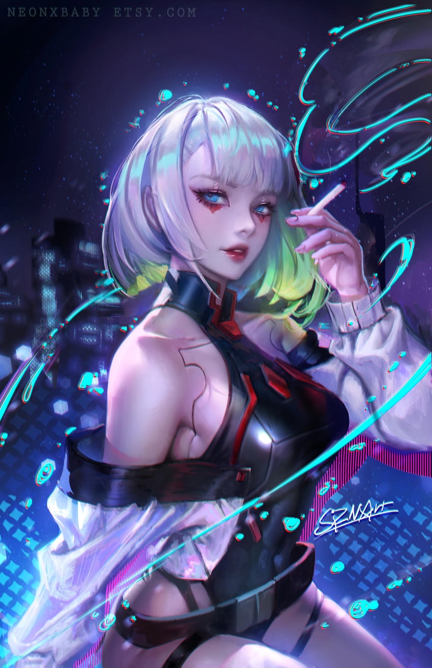 lucy (cyberpunk and 1 more) drawn by sizna_(sangrde)