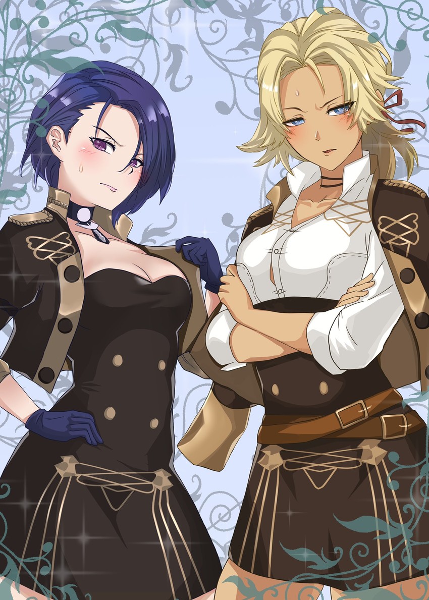 shamir nevrand and catherine (fire emblem and 1 more) drawn by hana-ko_(kahun9893)