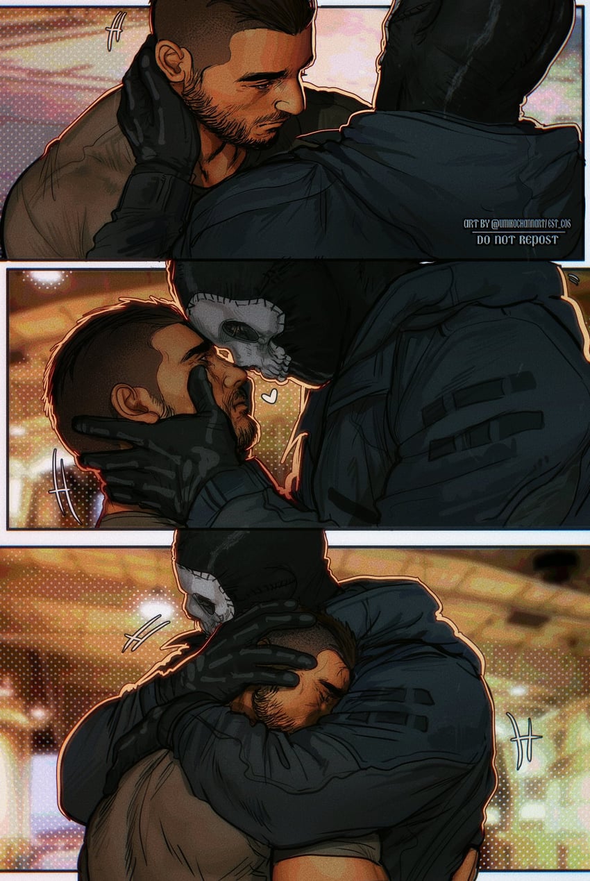 ghost and soap (call of duty and 1 more) drawn by umikochannart