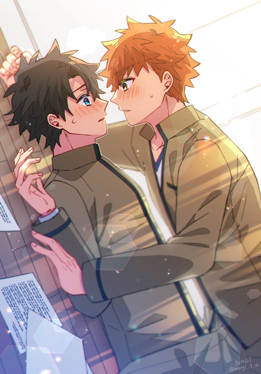 fujimaru ritsuka and emiya shirou (fate and 1 more) drawn by nagita_(nagi)