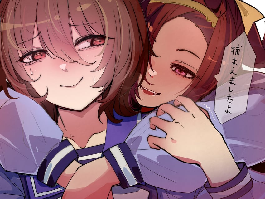 agnes tachyon and sakura bakushin o (umamusume) drawn by kawamochi_(tddm3573)
