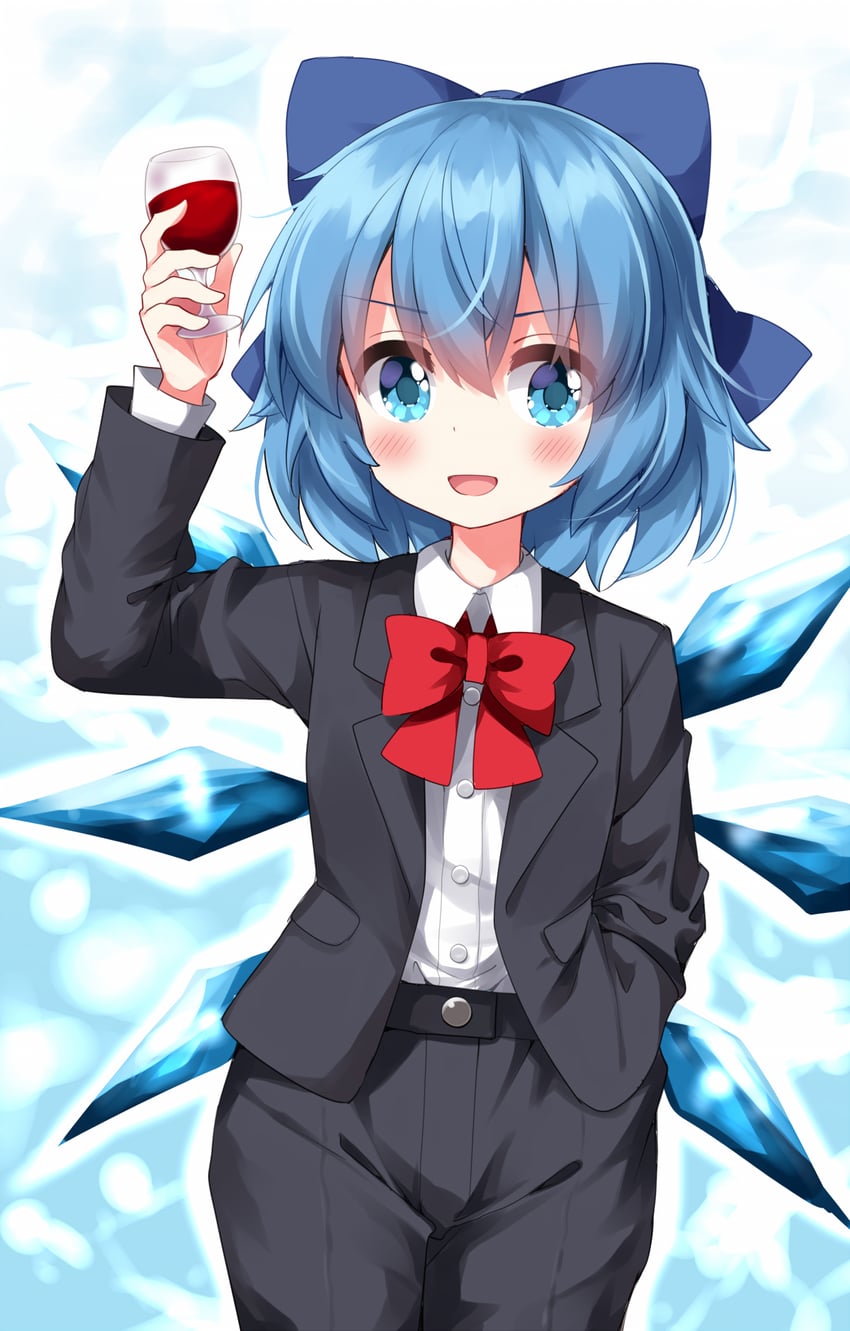 cirno (touhou) drawn by ruu_(tksymkw)
