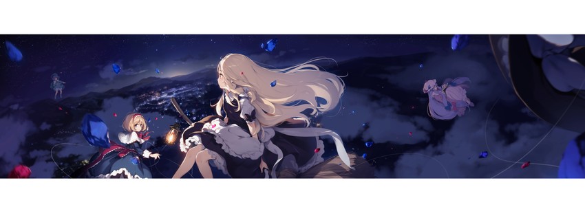 kirisame marisa, alice margatroid, patchouli knowledge, and kawashiro nitori (touhou) drawn by ke-ta