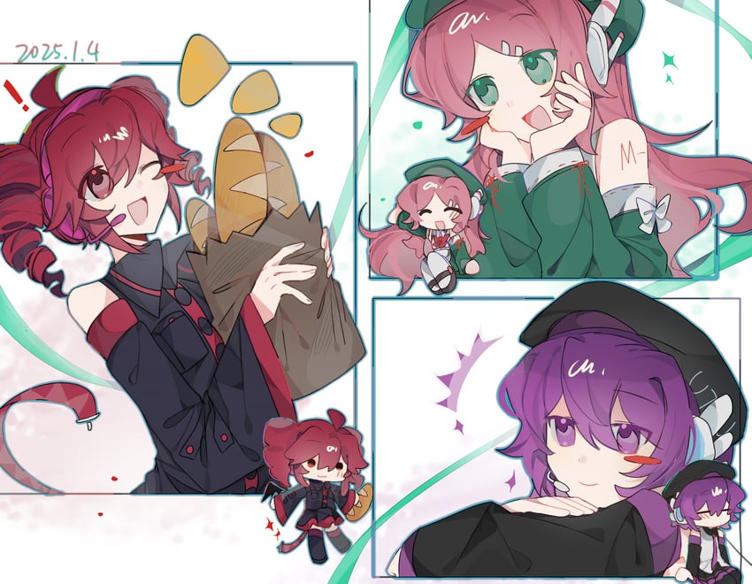 kasane teto, utane uta, and momone momo (utau) drawn by zaijian32206
