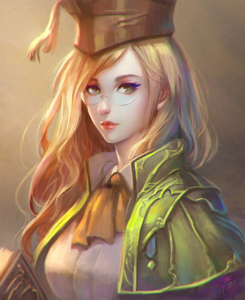 warrior of light and scholar (final fantasy and 1 more) drawn by chaosringen