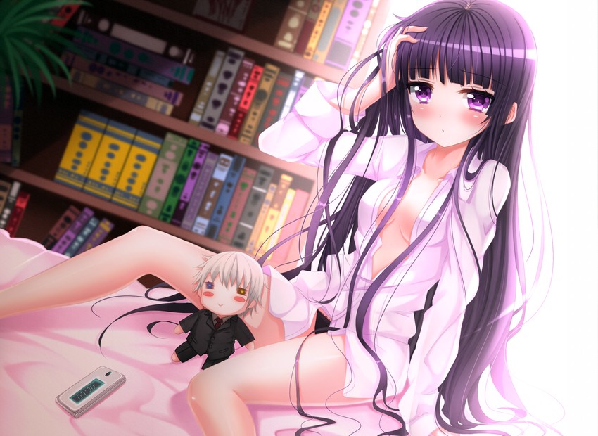 shirakiin ririchiyo and miketsukami soushi (inu x boku ss) drawn by swordsouls