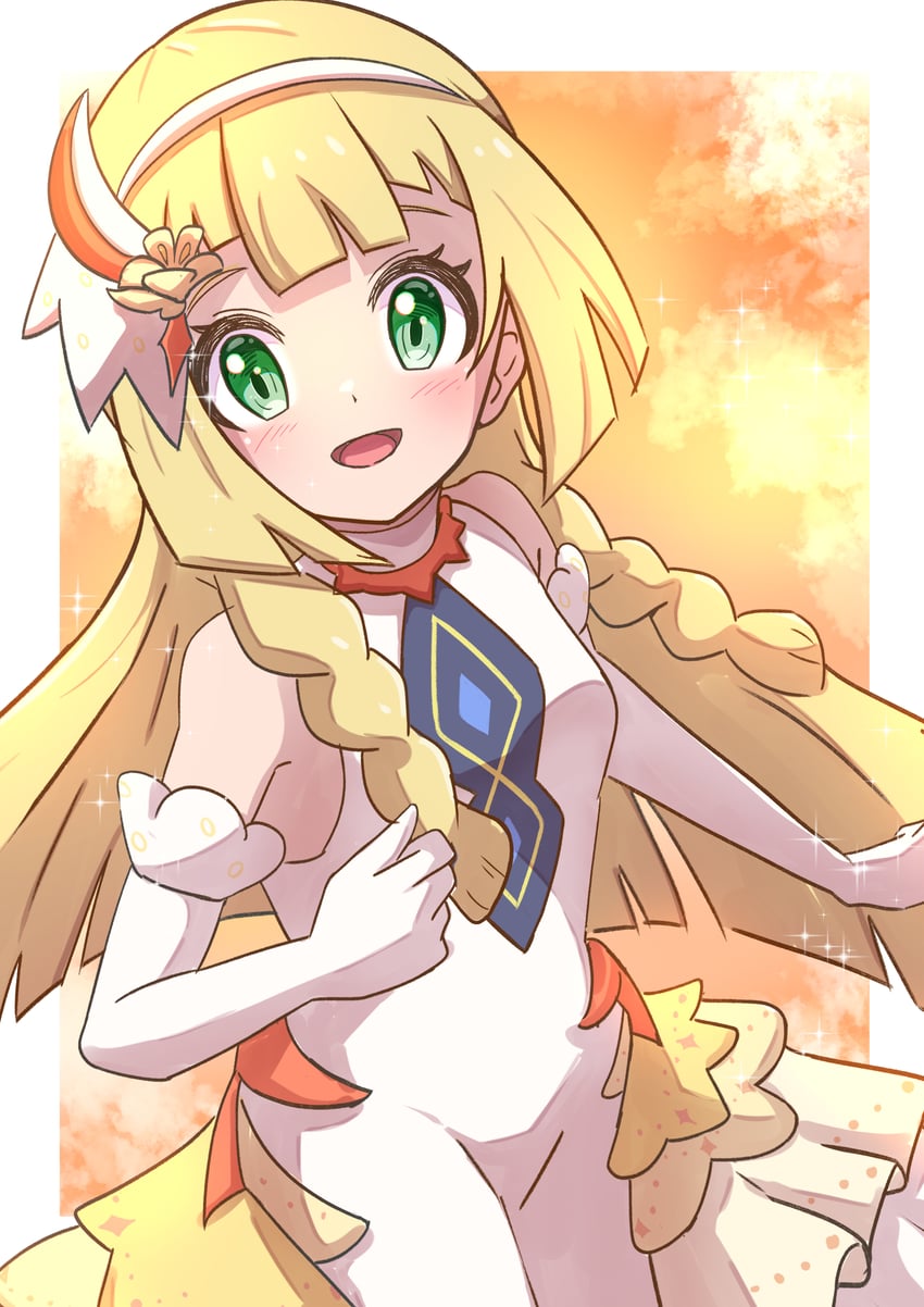 lillie (pokemon and 1 more) drawn by rono_(lethys)