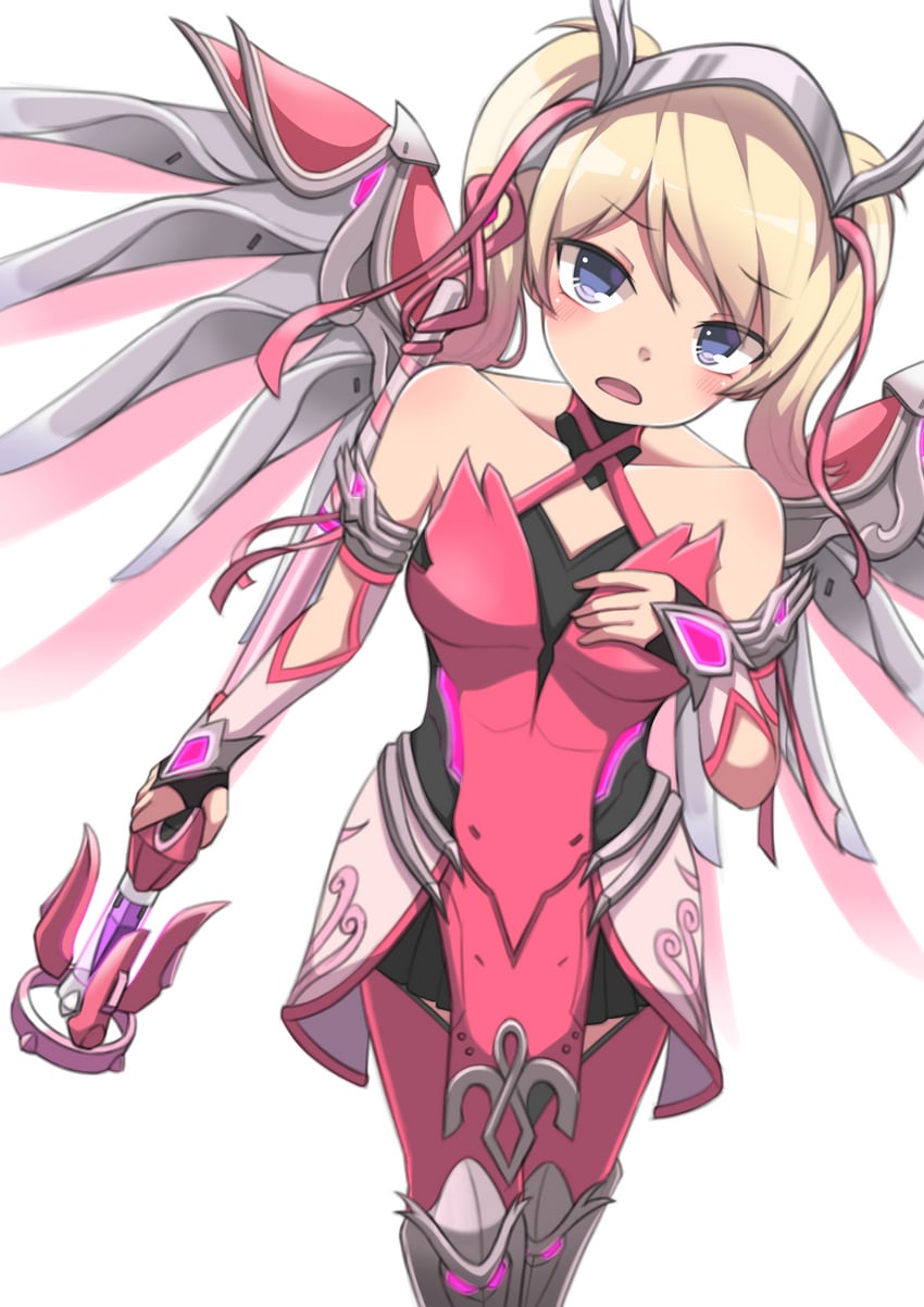 mercy and pink mercy (overwatch and 1 more) drawn by mooramango