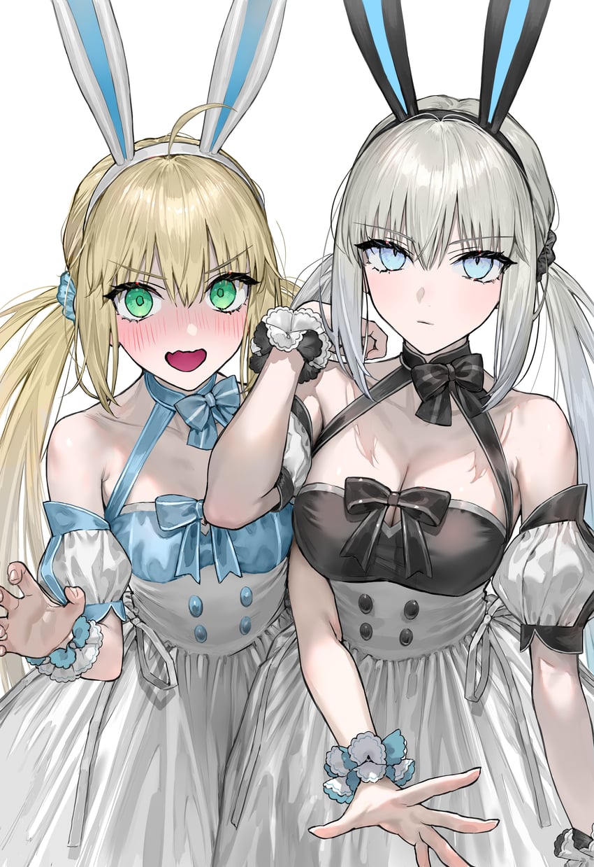 artoria pendragon, morgan le fay, and artoria caster (fate and 1 more) drawn by nipi27