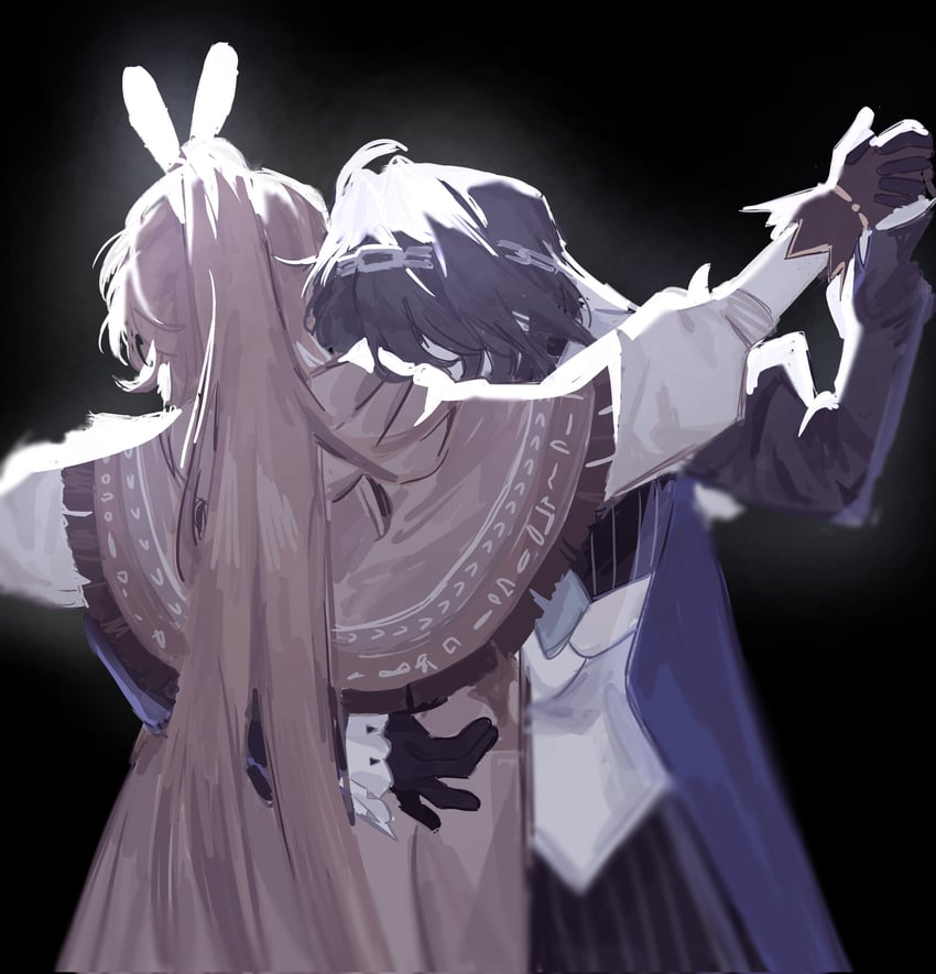 ouro kronii and nanashi mumei (hololive and 1 more) drawn by meloverobin