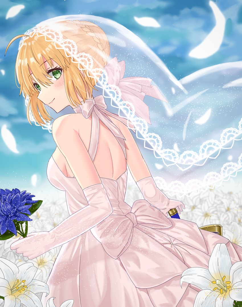 artoria pendragon and saber (fate and 1 more) drawn by kazama_(akki12)