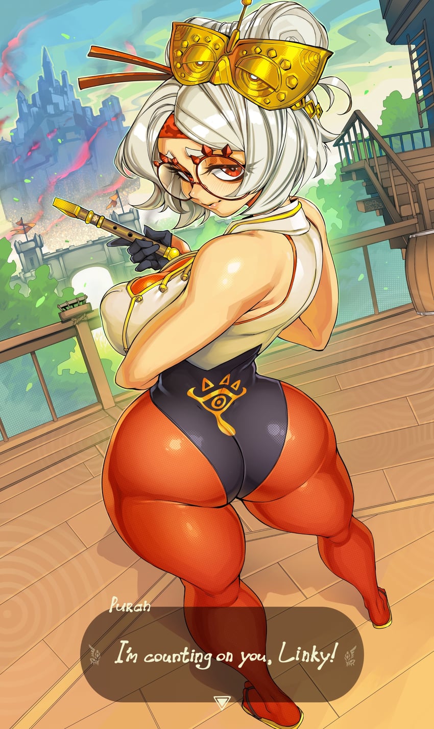 purah (the legend of zelda and 1 more) drawn by gofa