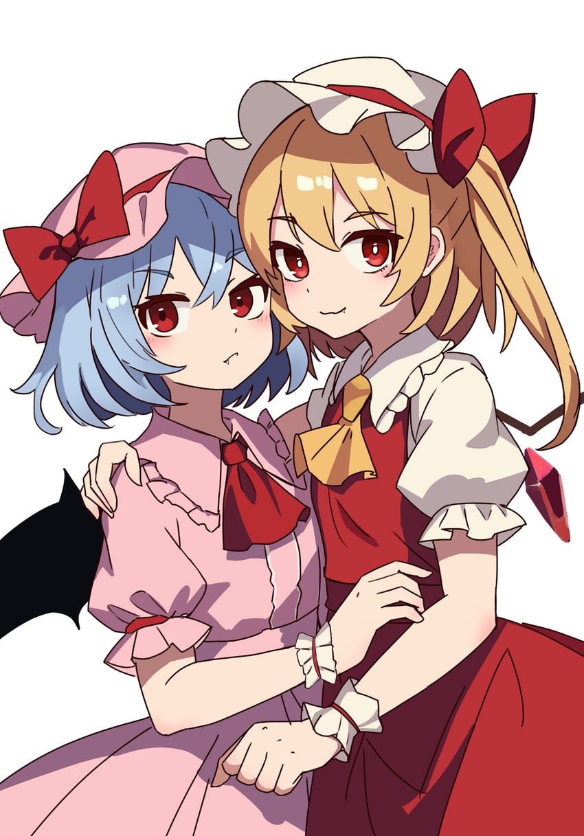 remilia scarlet and flandre scarlet (touhou) drawn by kv-san