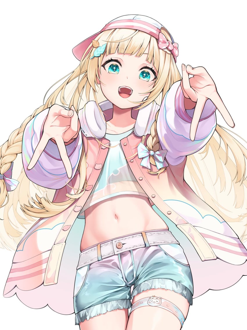 kazama iroha and pokobee (hololive) drawn by totoro_(hirohero24)