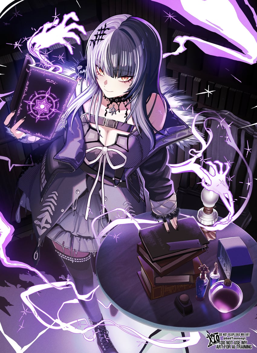 shiori novella and yorick (hololive and 1 more) drawn by badteenosgt