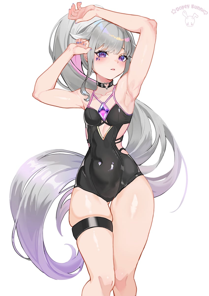 koseki bijou (hololive and 1 more) drawn by dopeybunni