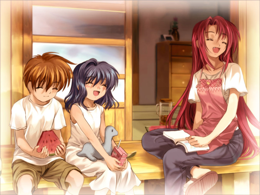 kamio haruko, girl, and boy (air) drawn by mutsuki_(moonknives)