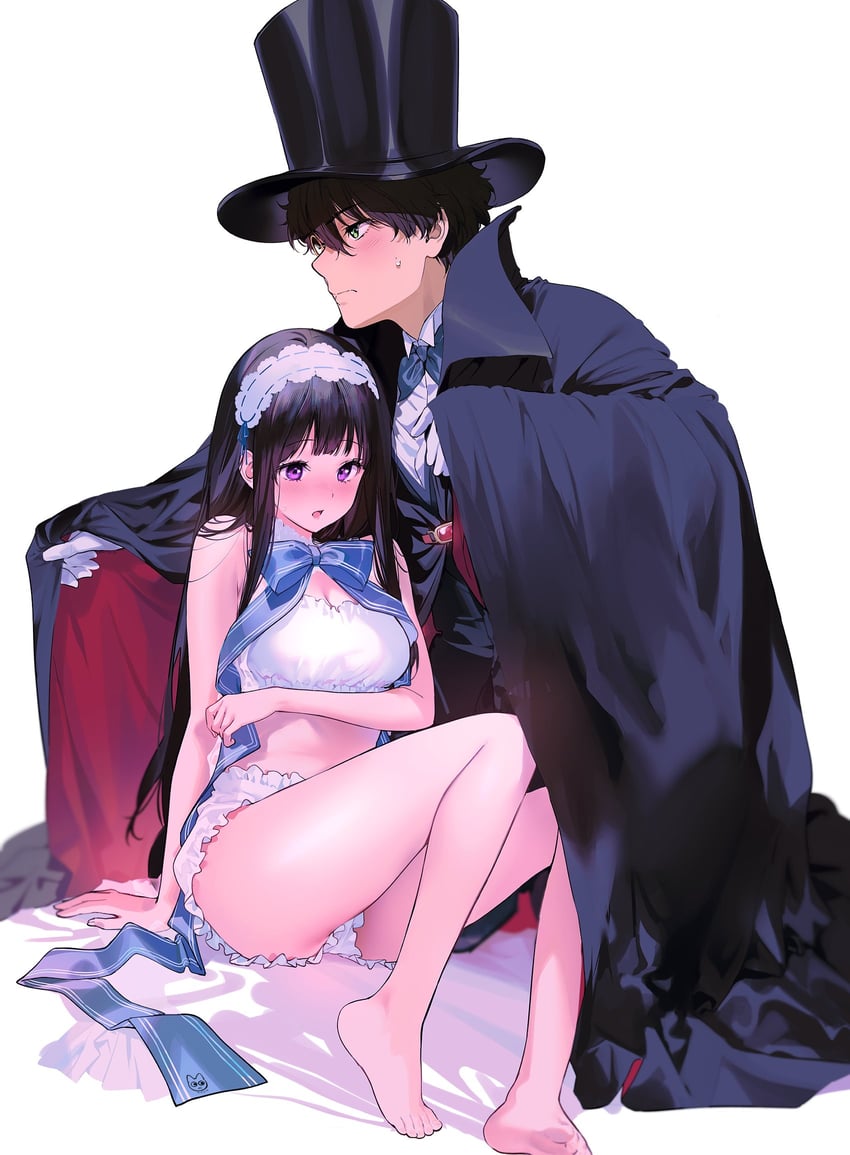 chitanda eru and oreki houtarou (hyouka) drawn by mery_(yangmalgage)