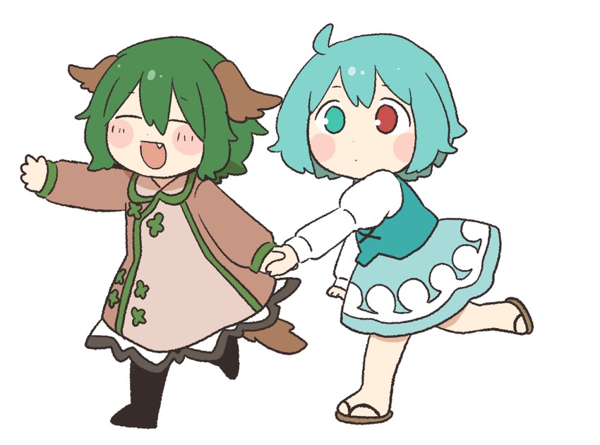 tatara kogasa and kasodani kyouko (touhou) drawn by citrus_(place)