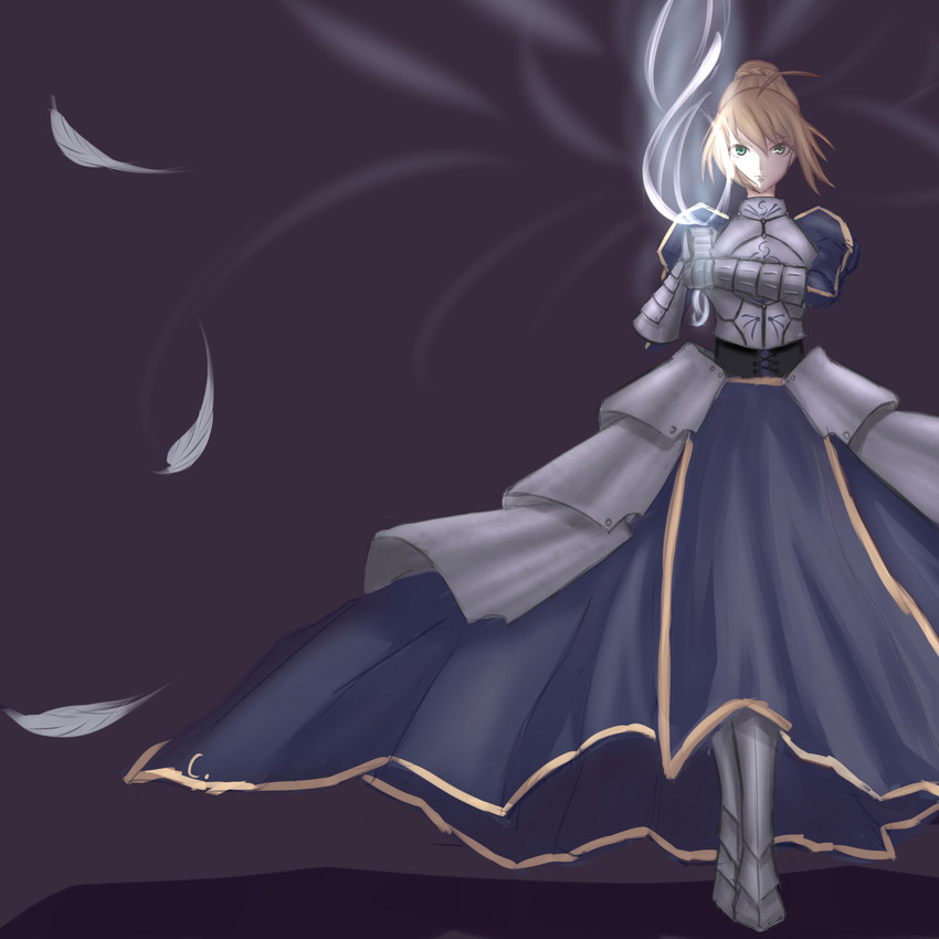 artoria pendragon and saber (fate and 1 more) drawn by c_suika
