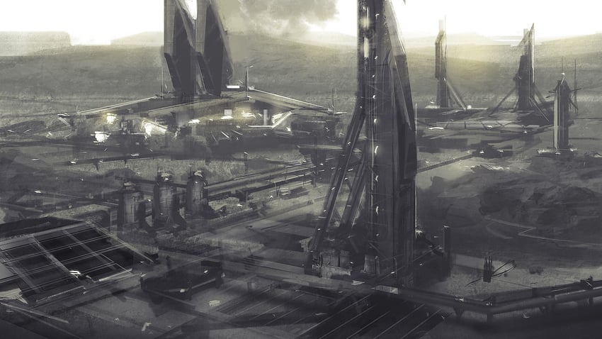 eve online and 1 more drawn by galan_pang