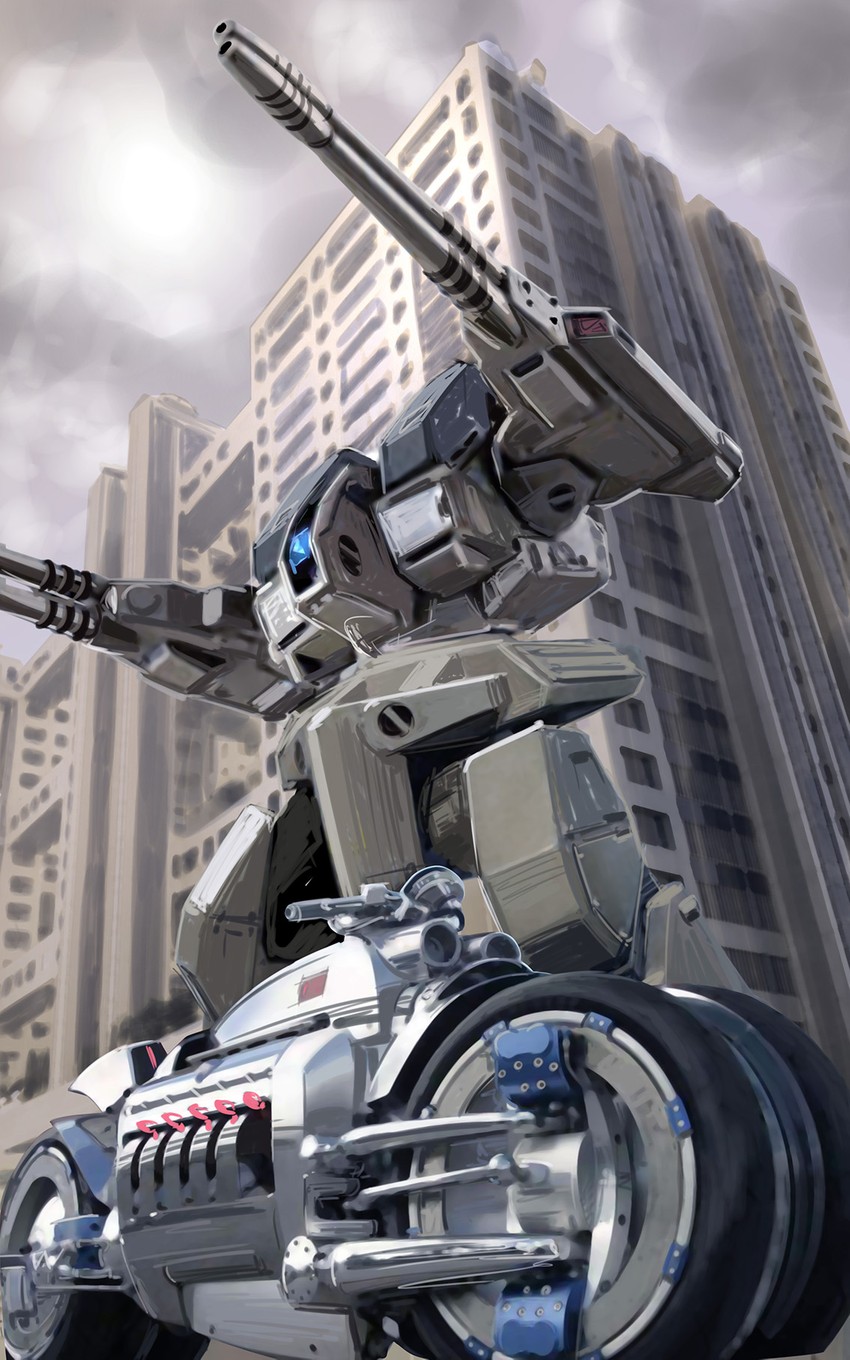 defender (macross and 2 more) drawn by k-kat