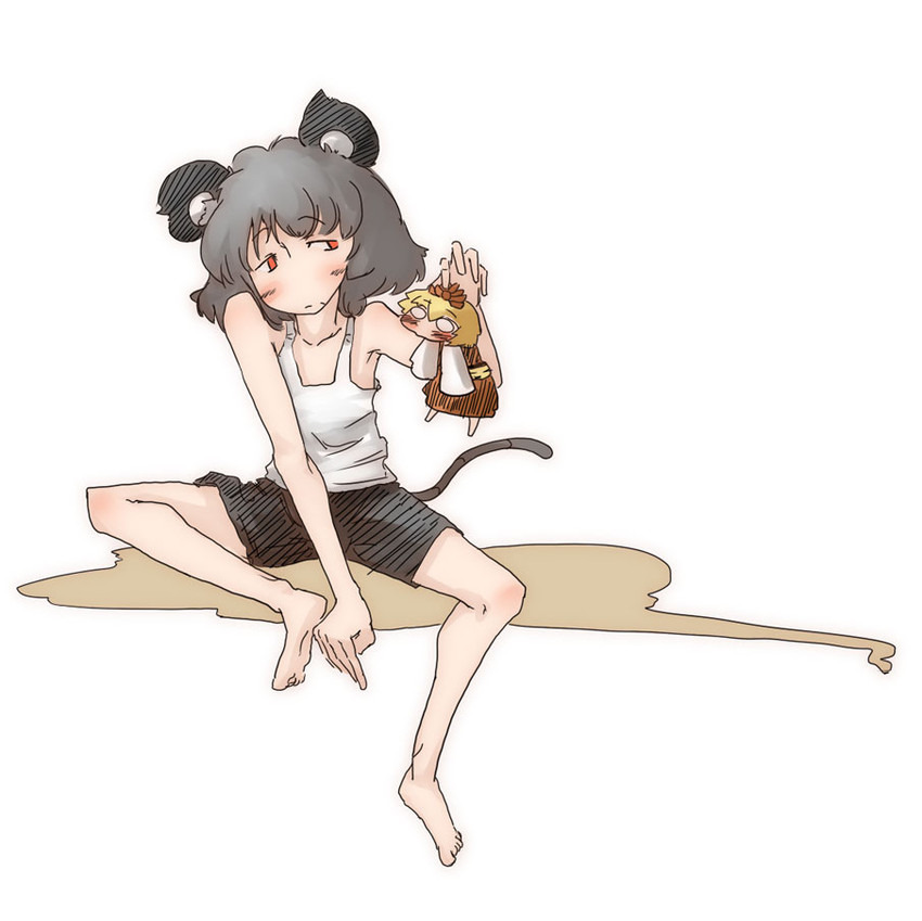 nazrin and toramaru shou (touhou) drawn by daruia_(sabitare)
