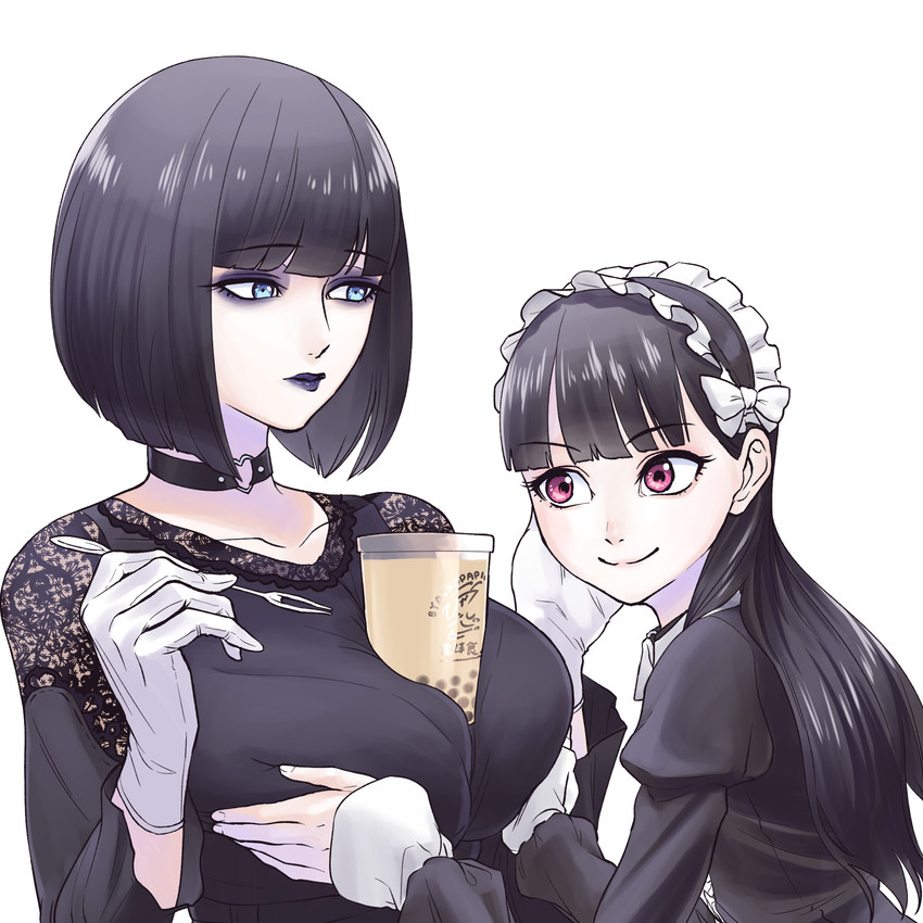 mihara machiko and kunimoto yasuna (original) drawn by byackopath_(artist)
