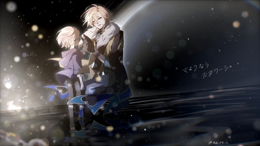 aventurine and kakavasha (honkai and 1 more) drawn by na_ro_12