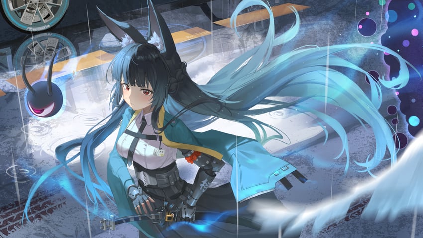 hoshimi miyabi and tailless (zenless zone zero) drawn by w-t