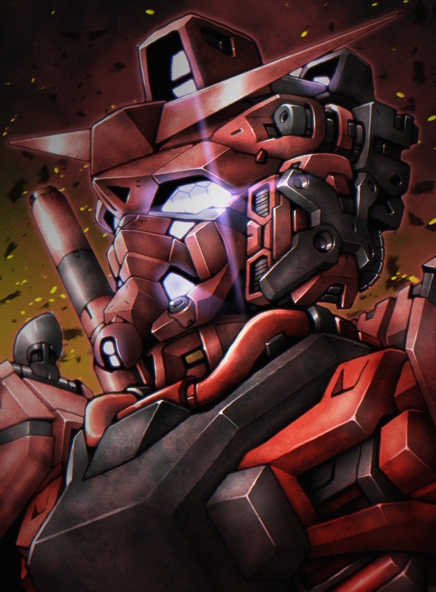red gundam (gundam and 1 more) drawn by yatta070622