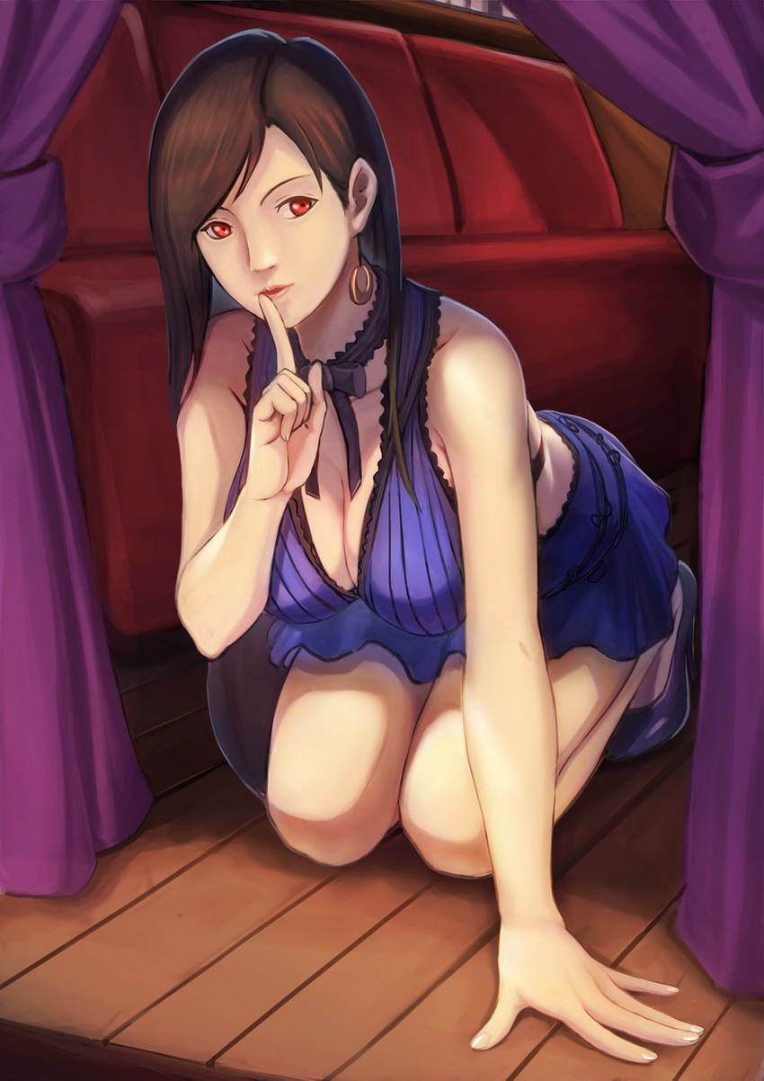 tifa lockhart (final fantasy and 2 more) drawn by ken729819