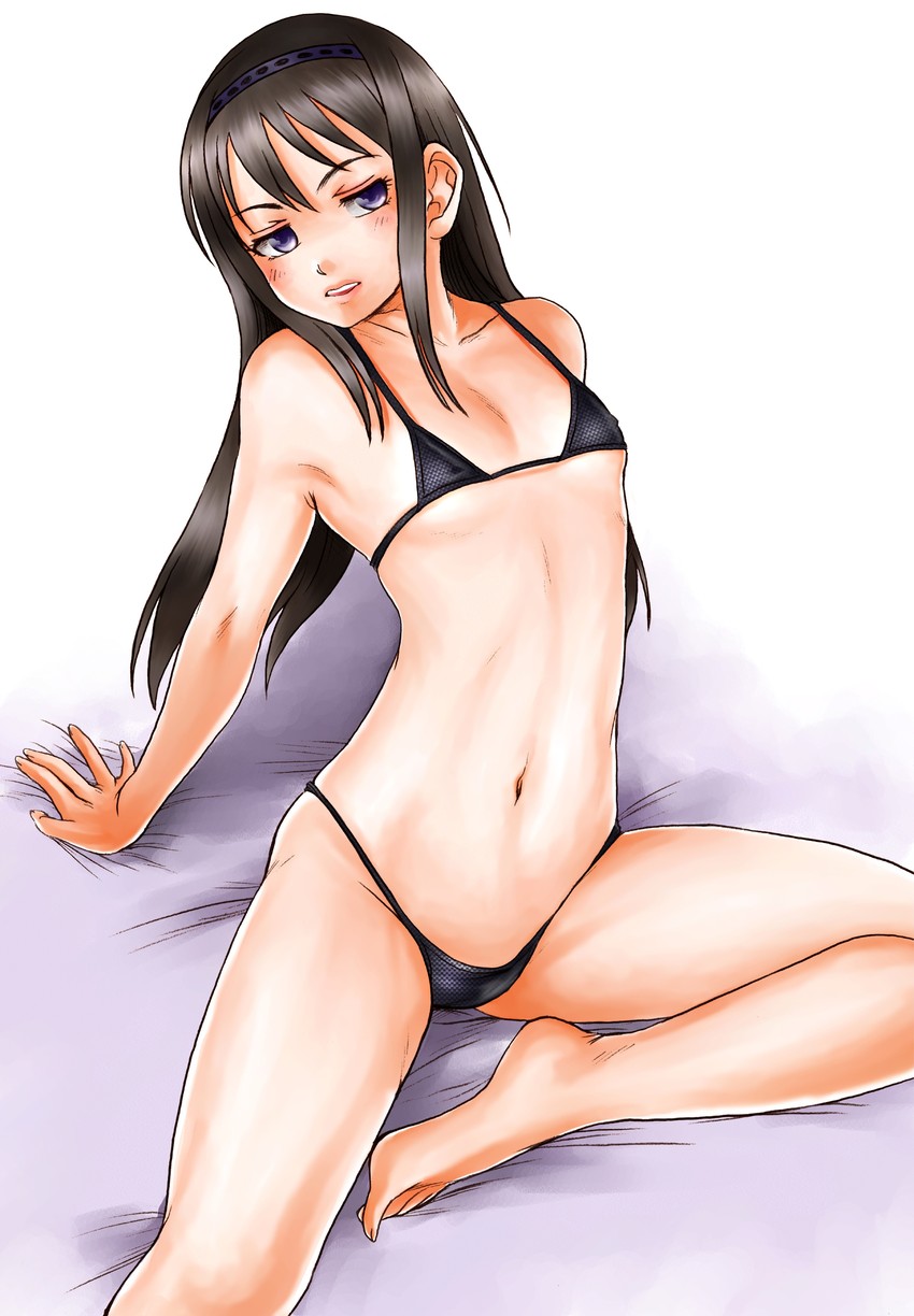 akemi homura (mahou shoujo madoka magica) drawn by fukushima_nyuugyou_inc