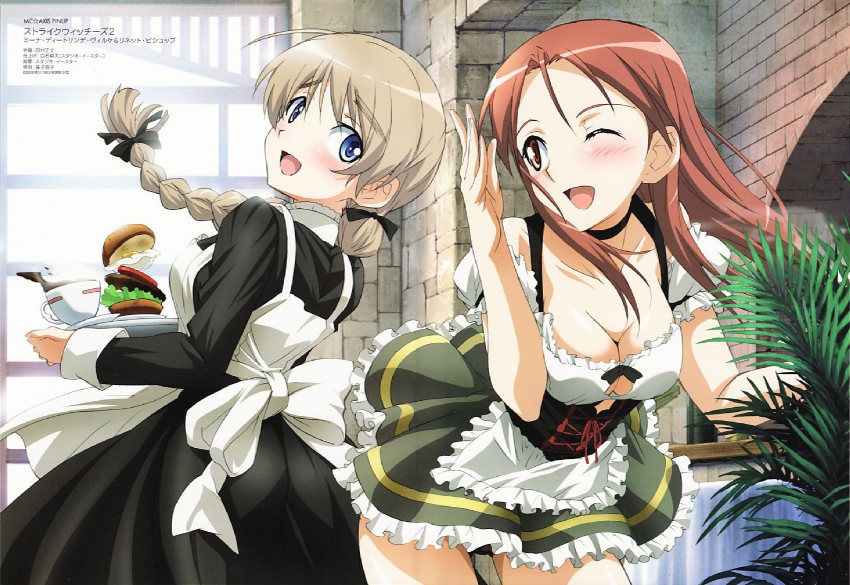 lynette bishop and minna-dietlinde wilcke (world witches series and 2 more) drawn by tamura_masafumi