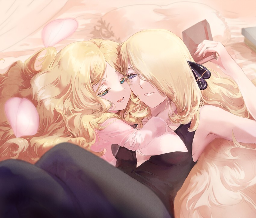 cynthia and caitlin (pokemon and 2 more) drawn by mirrrrr