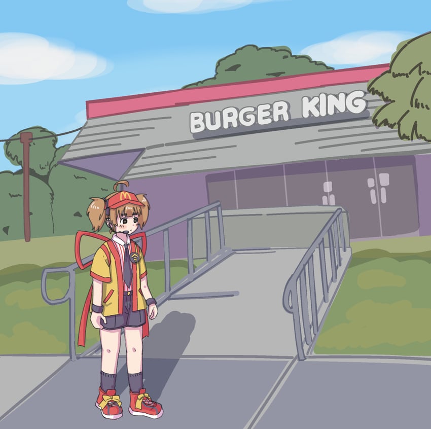 imadake dabuchi tabemi (mcdonald's and 1 more) drawn by patotyan