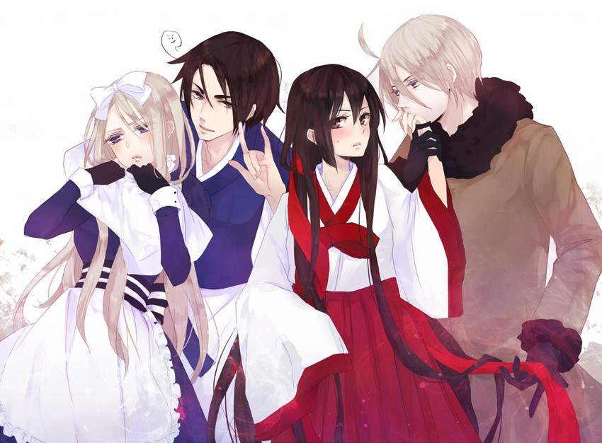 belarus and korea (axis powers hetalia) drawn by bk3