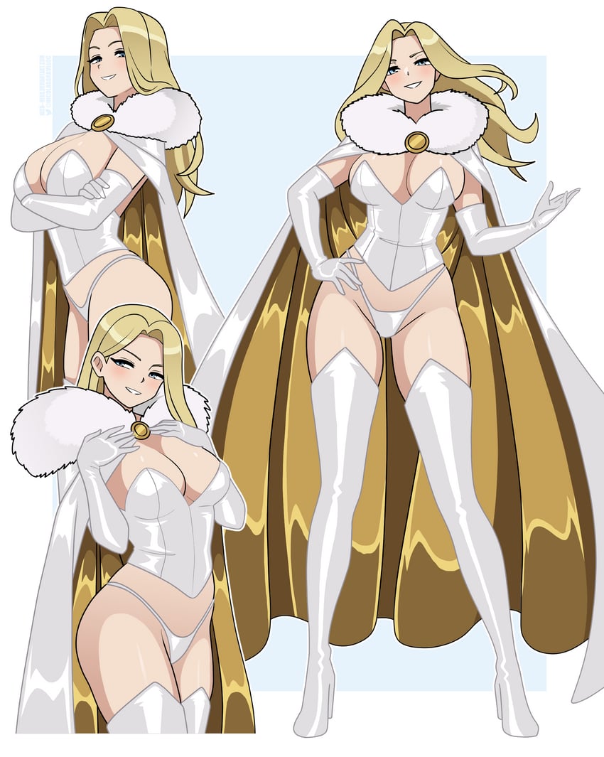 emma frost (marvel and 1 more) drawn by nico-neko
