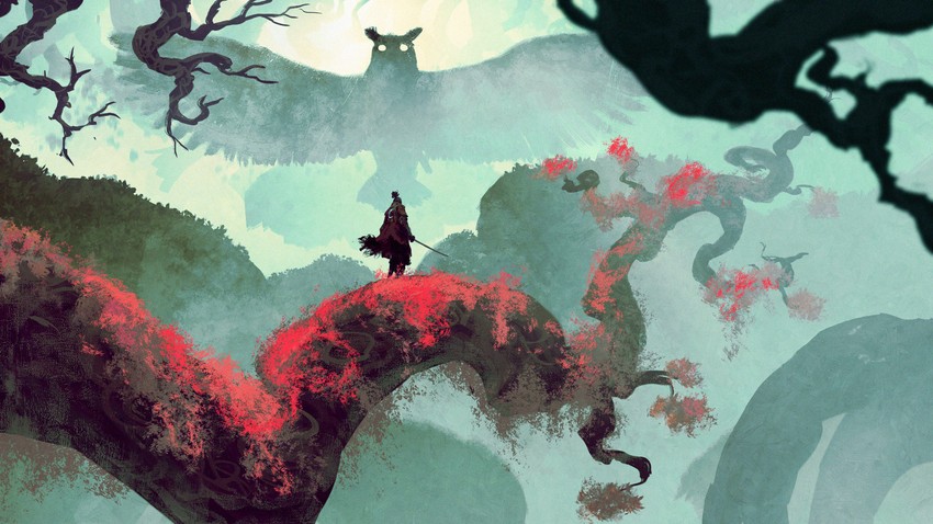 sekiro (sekiro: shadows die twice) drawn by anato_finnstark