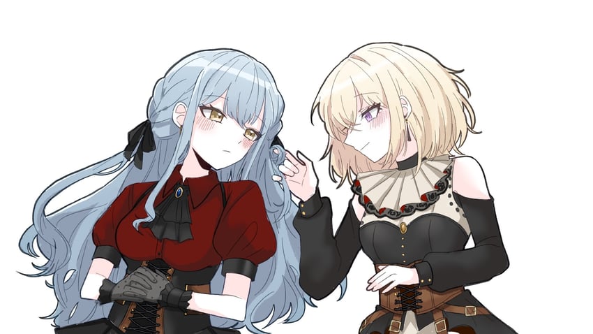 togawa sakiko, misumi uika, oblivionis, and doloris (bang dream! and 1 more) drawn by at_09098