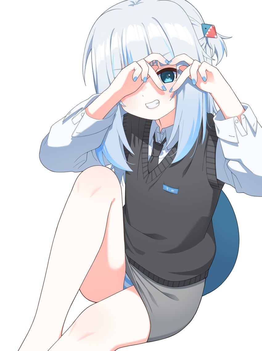 gawr gura (hololive and 1 more) drawn by ugaaaa1