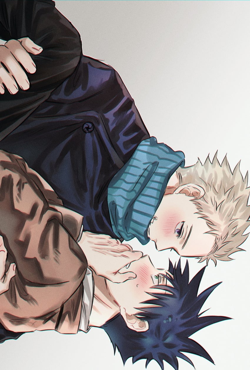 fushiguro megumi and inumaki toge (jujutsu kaisen) drawn by fushirun_rung