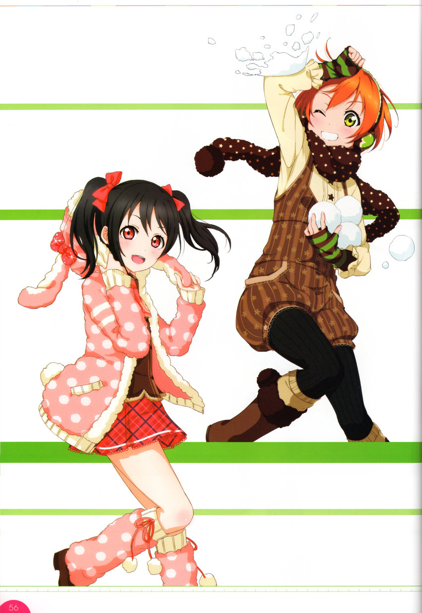 yazawa nico and hoshizora rin (love live! and 2 more)
