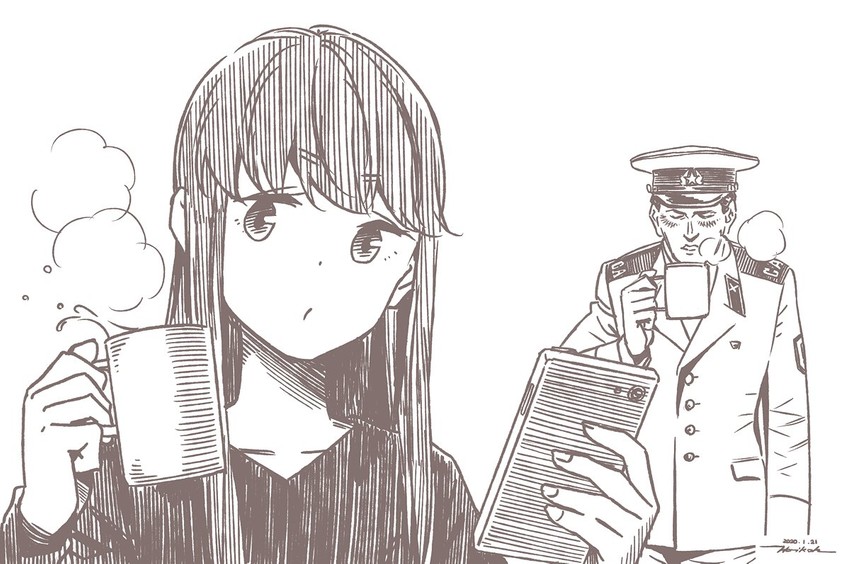 shima rin (real life and 1 more) drawn by horikou