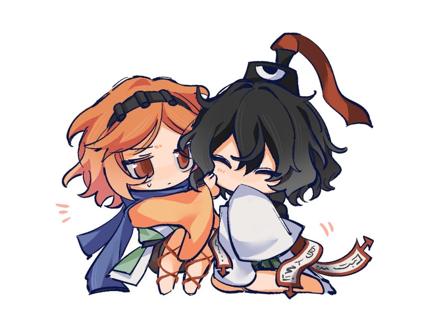 senri tsurubami and zuifeng tenkai (len'en) drawn by xiao_ganju_nailuo