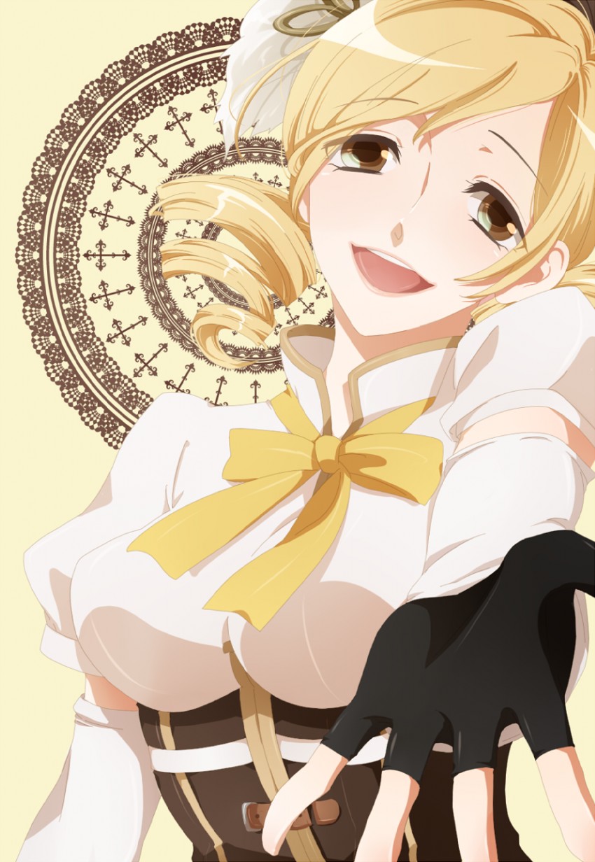 tomoe mami (mahou shoujo madoka magica) drawn by emu@imasara_hikayon