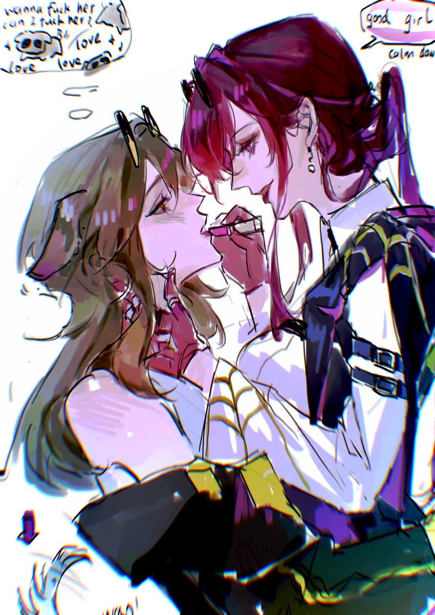 trailblazer, stelle, and kafka (honkai and 1 more) drawn by tyg2077