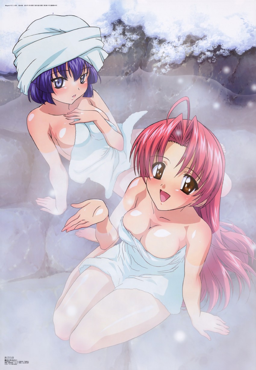 miyama yuuna and kamishiro rin (megami magazine and 1 more) drawn by fujii_masahiro